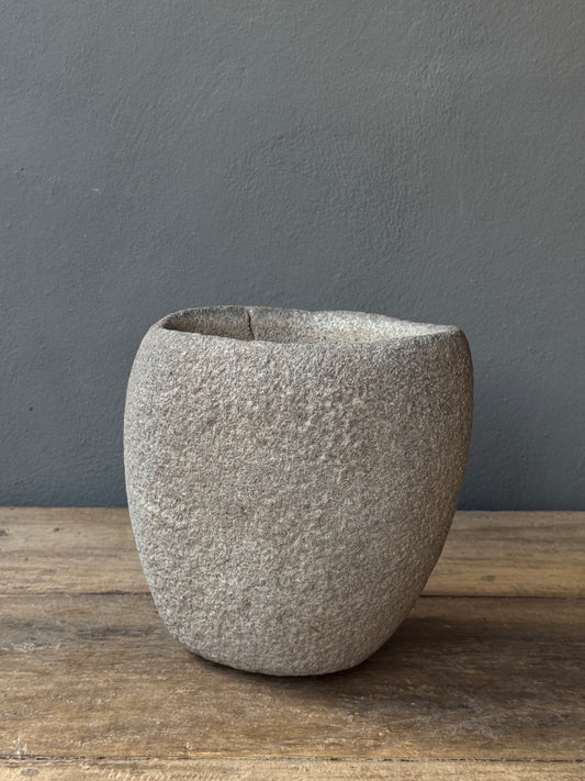 Large stone mortar from San Luis Potosí