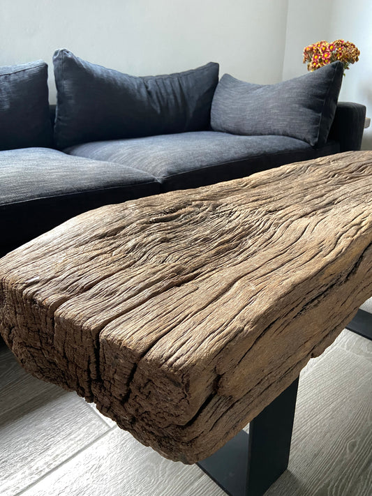 Mesa de tablón de mesquite | Mesquite Coffee Table