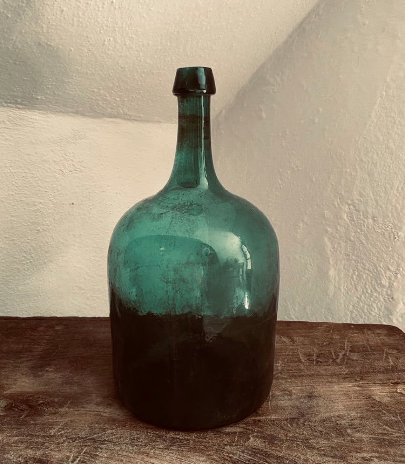 Hand Blown Pulque Bottle 1930´s / Damajuana Antigua